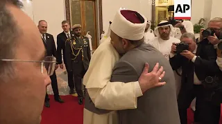 Pope arrives in the UAE