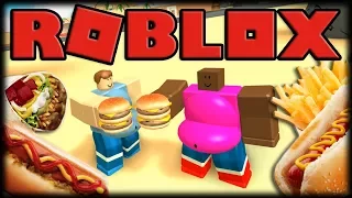 Jogando Roblox - Simulador de Gordos Poderosos Sarradores!!