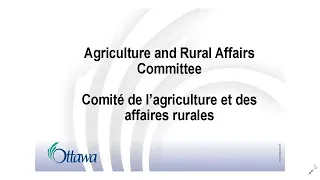 Agriculture and Rural Affairs Committee - December 5 2019 - Part 1 of 2