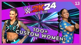 WWE 2k24 Women Only GM Mode! AEW vs. WWE Casket Match Sends 1 Superstar Off The Brand! :( #13