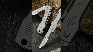 New Mini Pocket Folding Knife Multi Tool Keychain Utility Knife Outdoor