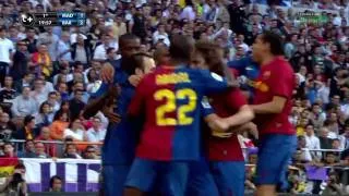 Gol Puyol 1-2 en HD (R.Madrid-Barcelona 03/05/09 ) Sonido Cadena SER