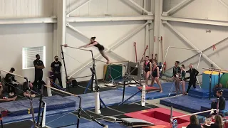 USAG Xcel Platinum NY State Championships Bar Routine 9.80