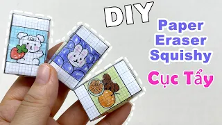 Làm Squishy Cục Tẩy cute / DIY paper Eraser Squishy // Liam Channel