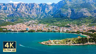 Makarska Croatia 🇭🇷 4K Makarska Riviera Walking Tour Beach Promenade and Old Town 2023