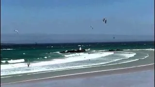 Massiv Action in Big Bay Südafrika Cape Town, Windsurf, Kitesurf, Kiteboarding, Kiten South Africa