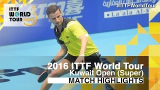 2016 Kuwait Open Highlights: Jun Mizutani vs Tiago Apolonia (R32)
