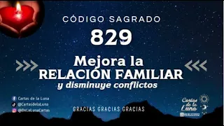 Mejora la relación familiar y disminuye conflictos. Activación de Código Sagrado 829