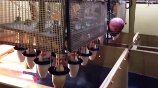 Bowling Alley Pin Machine: Behind the scenes [HD]