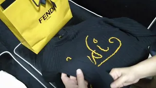 Unboxing of my new Fendi wool top. #fendi #fashion #luxury #mens #mensfashion #shopping #unbox