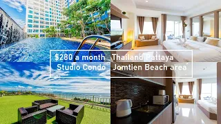 $280 Monthly rental Pattaya Thailand budget apartments hotels condo luxury