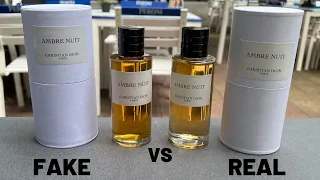 Fake vs Real La Collection Privée Christian Dior Ambre Nuit Perfume Unisex 125 ml