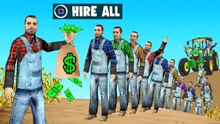 We Hired 1000 Workers To Help On The Farm (Farming Simulator 22)