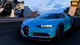 BUGATTI CHIRON 2021 (1500 BHP) Forza Horizon 5 | Steering Wheel Gameplay [4K]