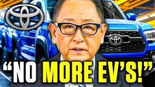 HUGE NEWS! Toyota CEO Shocks All EV Makers!