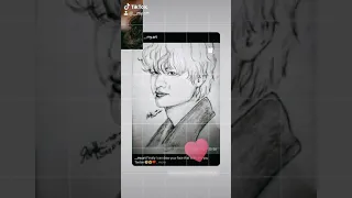 BTS/BTS V/Kim Taehyung Fanart/Pencil Sketch