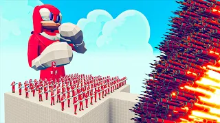 100x KNUCKLES + 1x GIANT KNUCKLES vs EVERY GODS - Totally Accurate Battle Simulator TABS