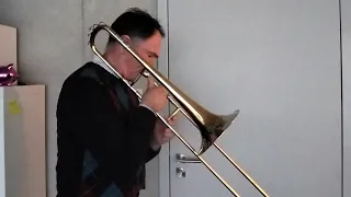 Original romantic-period German tenor trombone