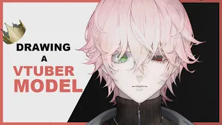 Speedpainting a Male Vtuber Model | theCecile