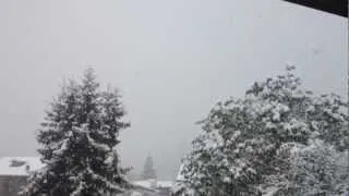 Neve 28 ottobre 2012 Rovetta BG Italia