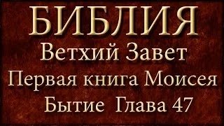 Библия.Ветхий завет.Первая книга Моисея Бытие.Глава 47.