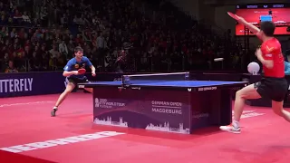 Dimitrij Ovtcharov - Ma Long I German Open 2020. Нарезка моментов из зрительской зоны.