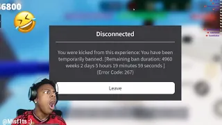 ISHOWSPEED GOT BANNED FROM ROBLOX BEDWARS FOR 100 YEARS FOR HACKING!?!! (I know I’m late to this!)