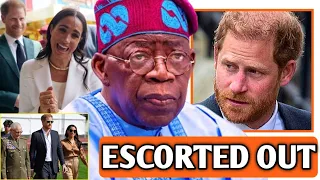 ESCORTED OUT! Enraged Nigerian President Send Police Force To Ban Harry & Meg From Nigeria's Affairs