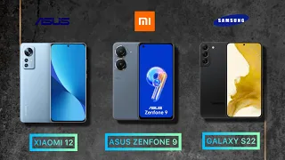 Asus Zenfone 9 vs Xiaomi 12 vs Samsung Galaxy S22 | Full Comparison | The Latest Asus Smartphone