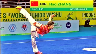 Hao Zhang 🇨🇳 9.55 score🥇 Changquan (A group) 8th World Junior Wushu Championship at Indonesia