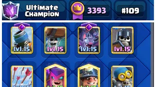 EWG clash royale crazy miner mortar wall breakers deck