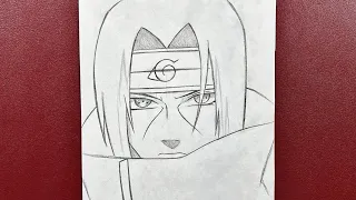 How to draw itachi uchiha easy step-by-step | drawing tutorial