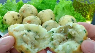 DELICIOSO BOLINHO DE AIPIM COM BACALHAU - COMIDINHAS DE BOTECO #04