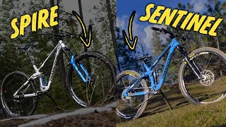 Transition Spire VS Transition Sentinel // Back to Back Ride Comparison