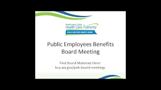 PEB Board Meeting – March 10, 2022