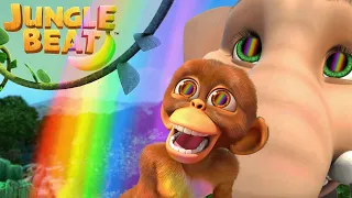 Rainbow Rising | Jungle Beat: Munki and Trunk | Kids Animation 2022 #colorful
