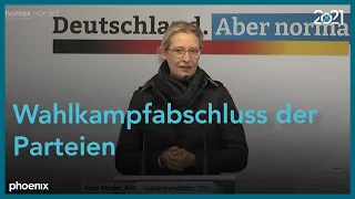 Wahl2021 live | Wahlkampfabschluss der Parteien vor der Bundestagswahl