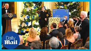 Steve Martin jokes with Biden at Kennedy Center Honors: 'Do you want me to play you?'