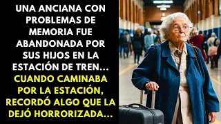 UNA ANCIANA CON PROBLEMAS DE MEMORIA FUE ABANDONADA POR SUS HIJOS EN LA ESTACIÓN DE TREN...