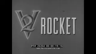 “ V-2 ROCKET ASSEMBLING AND LAUNCHING ”  1947 WAR DEPARTMENT FILM BULLETIN   WHITE SANDS N.M.  25354