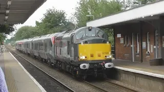 37608 Hauls 2 New Stadler Flirt Units on Norwich - MNR Siding 04/07/2019