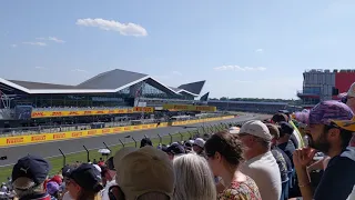 Silverstone F1 Race from Abbey Grandstand.