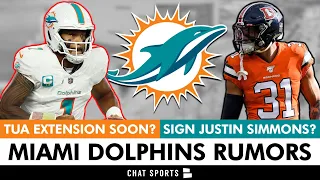 Dolphins Rumors: Tua Tagovailoa Extension SOON? Sign Justin Simmons? Jaylen Waddle Extension?