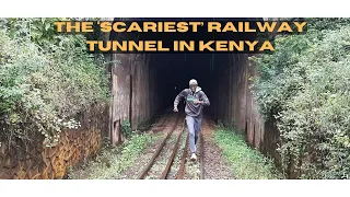 Caught by a train inside the oldest and longest train tunnel in Kenya.(Buxton Tunnel Tigoni Falls)