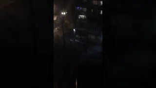 Нападение снежного человека в центре Москвы