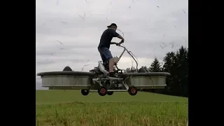 Homemade Hoverbike Test