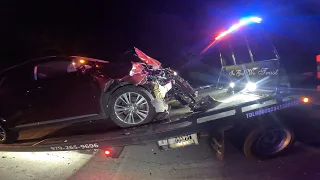 HEY! You Can't Park There! Lexus Hits Parked Truck!!