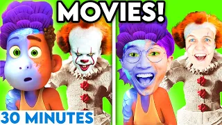 MOVIES WITH ZERO BUDGET! (LUCA, PENNYWISE, PAW PATROL, & MORE!) *30 MINUTE LANKYBOX COMPILATION*