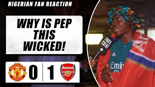 MANCHESTER UNITED 0-1 ARSENAL  ( Olu - NIGERIAN FAN REACTION) PREMIER LEAGUE  2023-24 HIGHLIGHTS