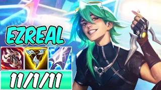 S+ MAX POKE EZREAL ADC | Best Build & Runes | Diamond Guide | Heartsteel Ezreal | League of Legends